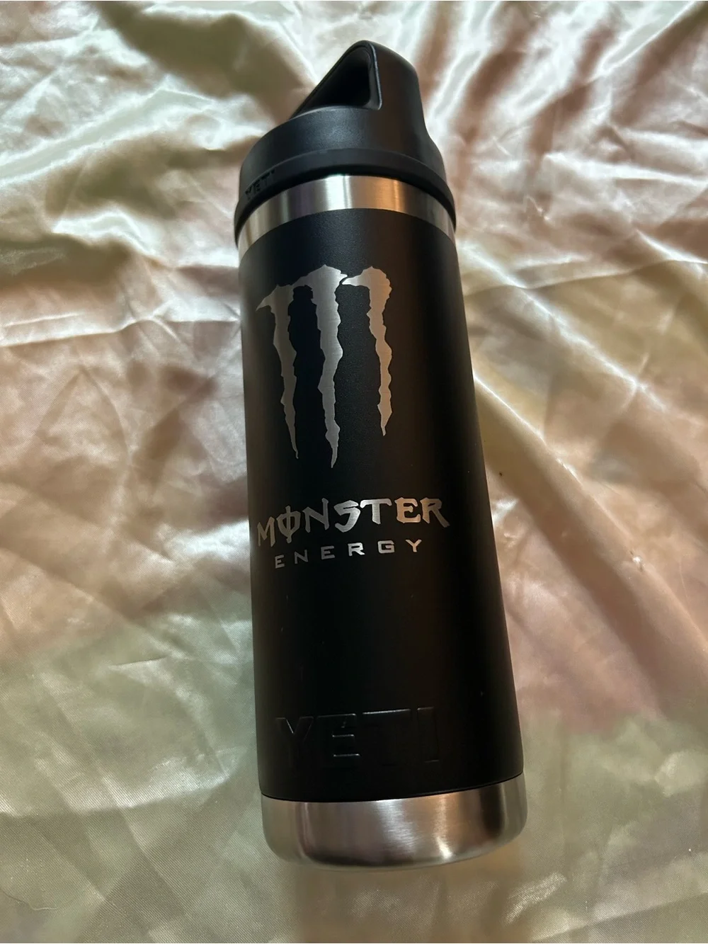Monster Energy Black YETI 18oz Stainless Bottle - Picture 5 of 10